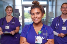Grand Canyon University nursing students participate in hands-on training as part of the university’s accelerated degree program designed to help address the national nursing shortage