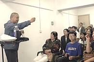 Pastor Ma Chao with remant house church in Guangzhou, China.