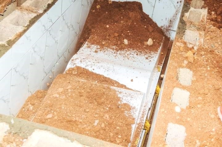 Burial of body of Oluwakemi Moses on Nov. 25, 2023 in Akure, Ondo state, Nigeria.