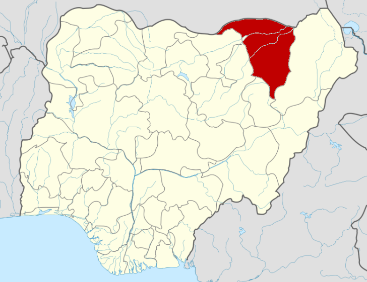 Location of Yobe state, Nigeria.