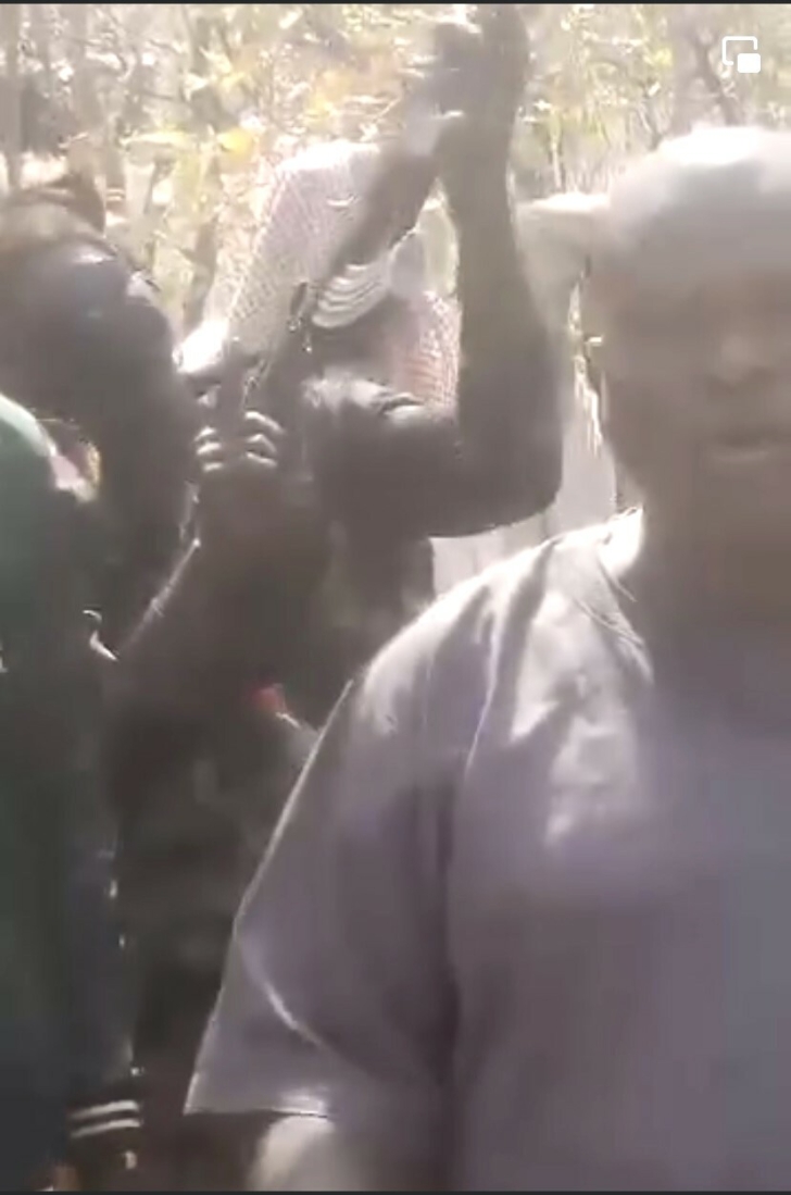 The Rev. Elkanah Ayuba held captive by suspected Fulani herdsmen in Taraba state, Nigeria in December 2023.