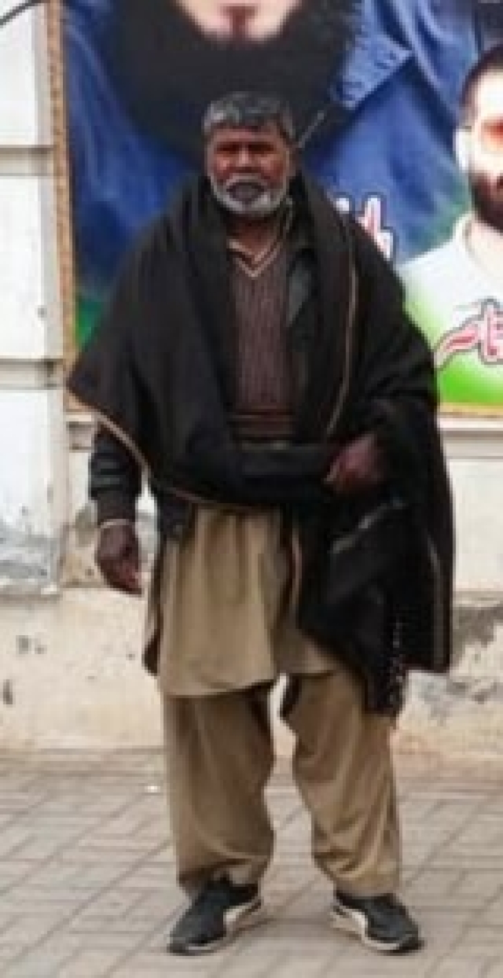 Younis Bhatti was charged with blasphemy in Jaranwala, Pakistan on Feb. 10, 2024. 