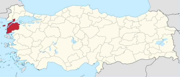 Canakkale Province, Turkey, where detention center outside Ayvac?k is located. 