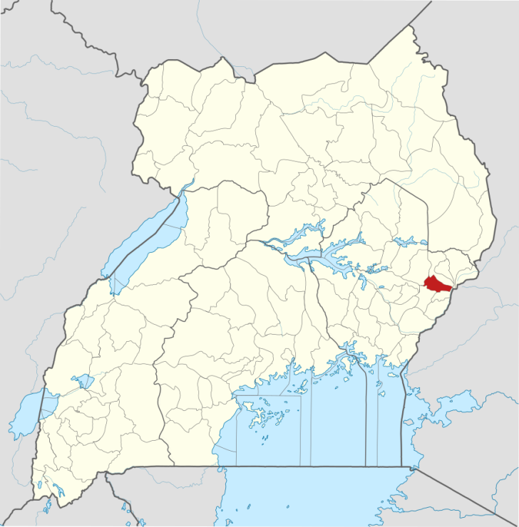 Location of Sironko District, Uganda.