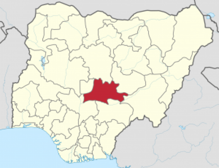 Location of Nasarawa state, Nigeria.