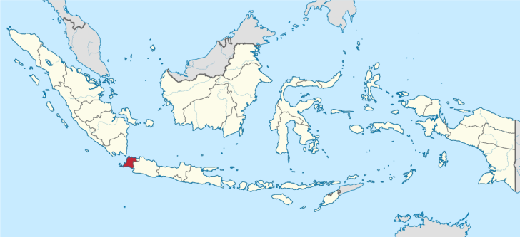 Location of Banten Province, Indonesia. 