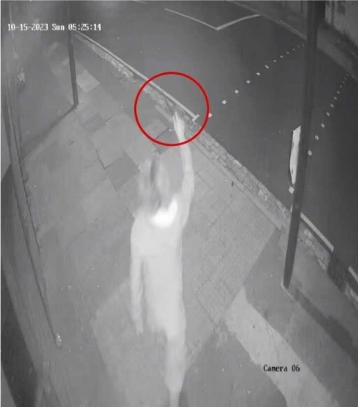 Ahmed Alid on evening he killed Terence Carney in image from CCTV footage. 