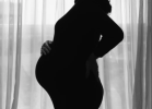 Pregnant woman silhouette
