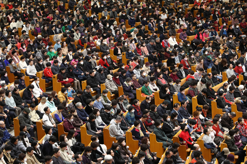 Christmas service 2023 at Yoido Full Gospel Church in Seoul, Korea