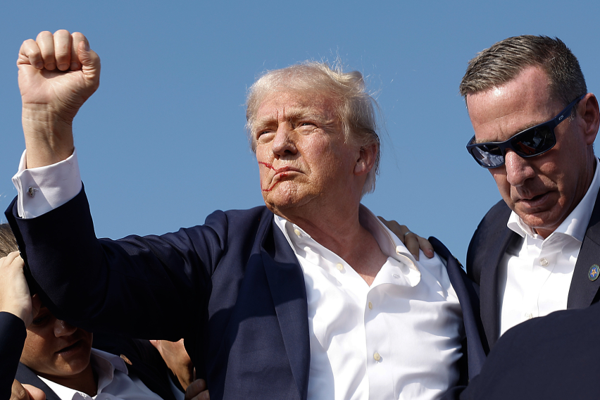 President Trump shot at Pennsylvania rally