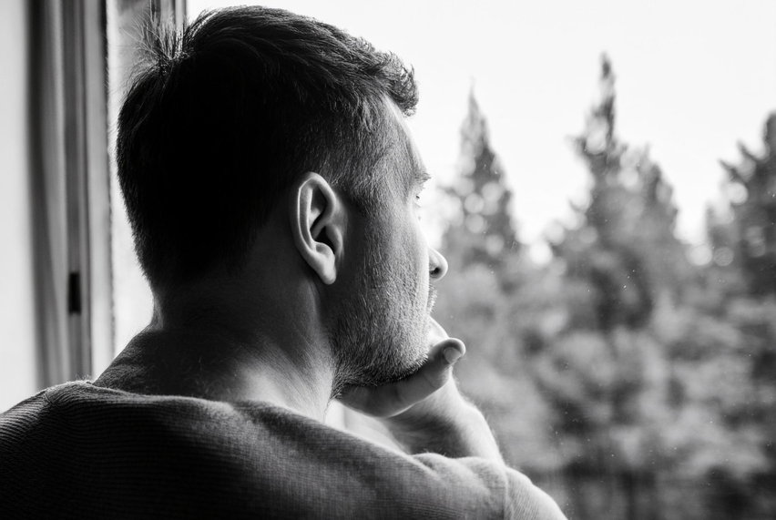 Firefly pensive man looking out the window