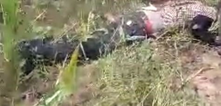 The body of Yowabu Sebakak, killed on Aug. 19, 2024 in eastern Uganda.