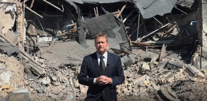 Russian missile attack destroys shared headquarters of Christian charities in Kyiv, Ukraine