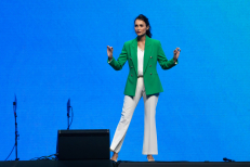 Sarah Breuel speaks at the Fourth Lausanne Congress on World Evangelization in Incheon, Korea