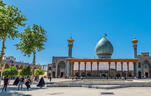 Shrine of Shah Cheragh in Shiraz, Iran. 
