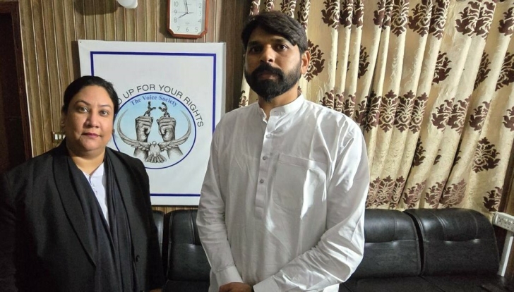 Zimran Asim with defense counsel Aneeqa Maria.