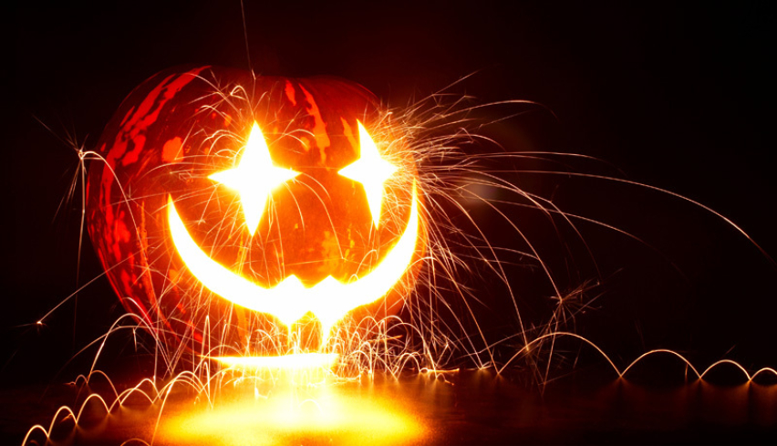 Sparkly Jack-o-Lantern
