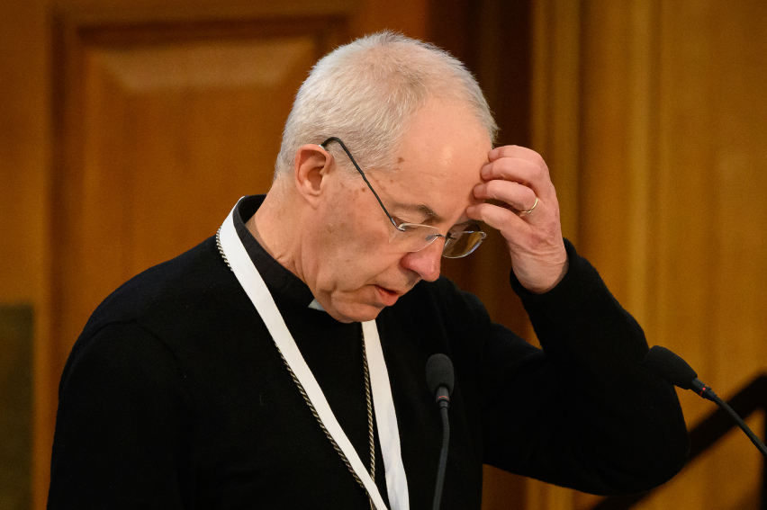 Archbishop of Canterbury Justin Welby addresses General Synod