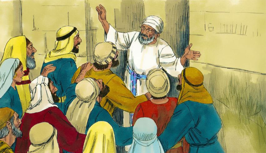 Zechariah Gesturing