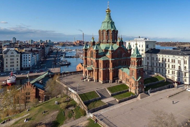 Uspenski Cathedral, Orthodox Church building inaugurated in 1868 in Helsinki, Finland.