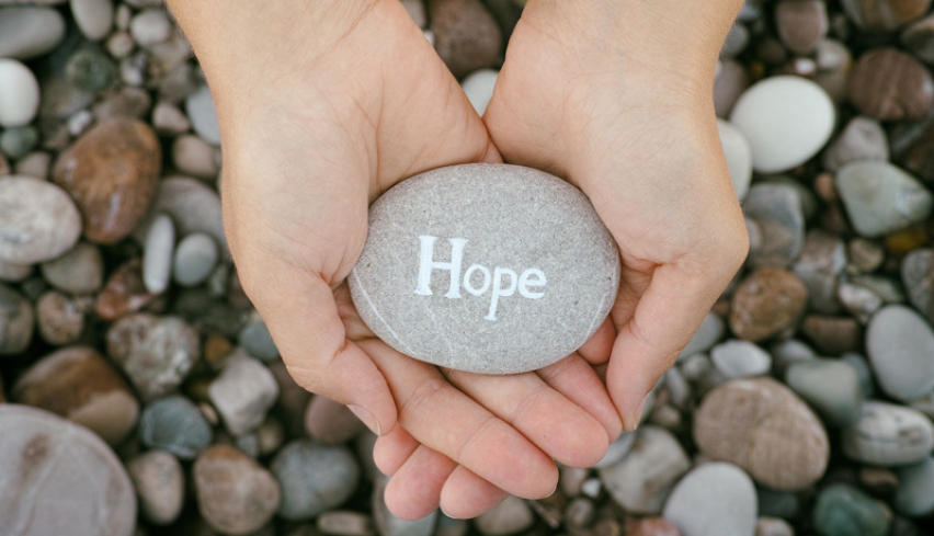Hope on a stone