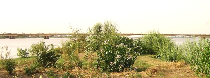 The Shambat Bridge in Khartoum was destroyed in Sudan’s civil war on Nov. 11, 2023.