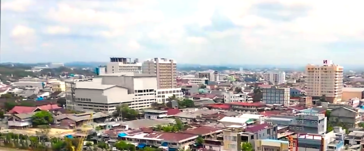 Samarinda, capital of East Borneo Province, Indonesia.
