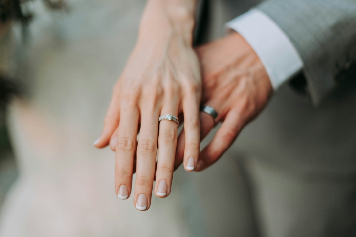 Marriage, wedding, rings, man and woman