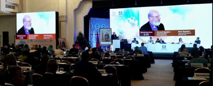 Thomas Schirrmacher addresses the Assembly of the Inter-Parliamentary Union (IPU) in Marrakesh, Morocco, on religious freedom.