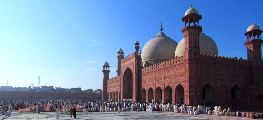 Eid prayers at the Badshahi Mosque in Lahore.