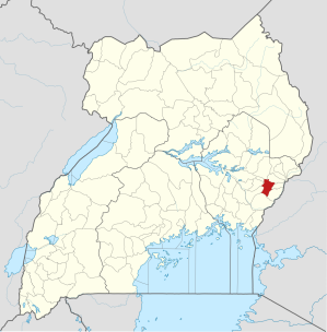 Location of Mbale District, Uganda.