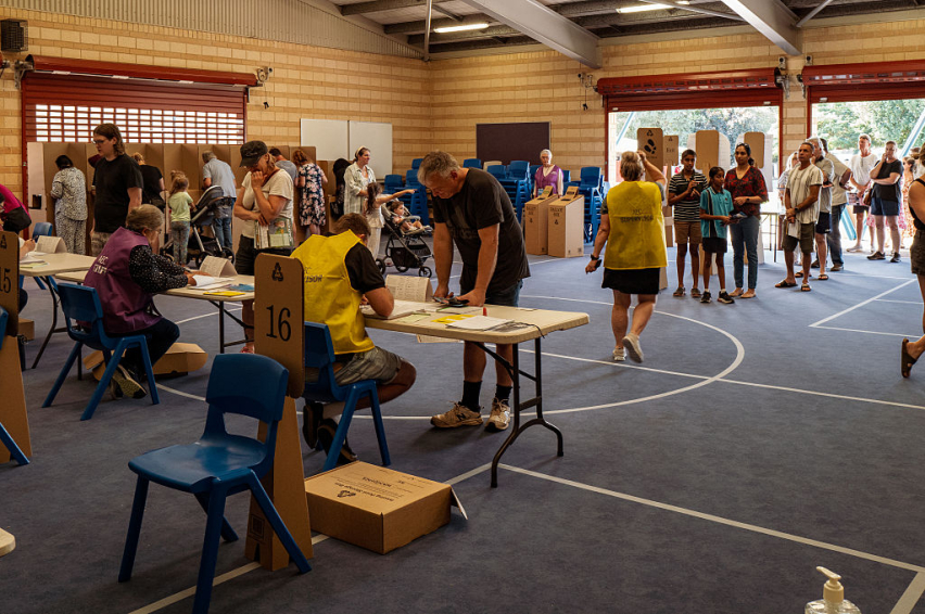 Wandina Primary School voting Location on May 03, 2025 in Geraldton, Australia