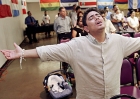 Worship service at Iglesia Palabra de Vida in Mesa, Arizona, one of several hundred evangelical Hispanic churches in the Phoenix area
