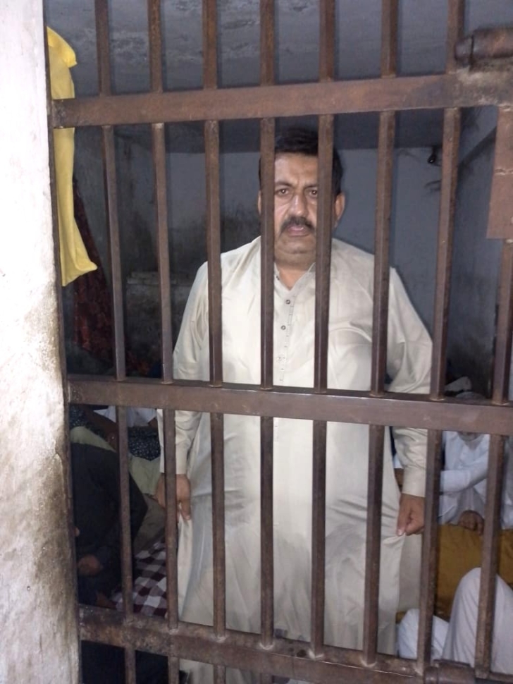 Former police inspector Malik Irfan, accused of killing Christian Kashif Masih in Sialkot District, Punjab Province, Pakistan on May 12, 2025.