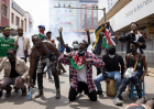 Protesters react during a protest against the government on July 2, 2024 in Nairobi, Kenya