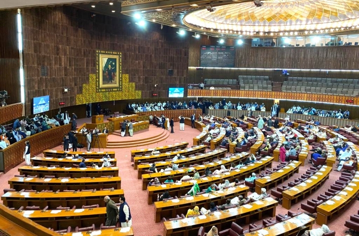 Session of National Assembly in Pakistan.