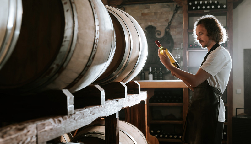 Maturing Wine