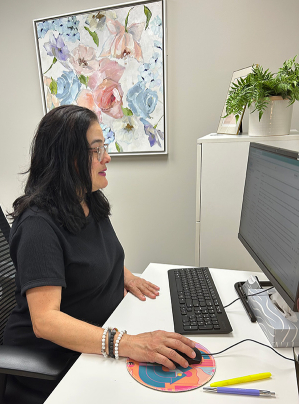 Irina at Work
