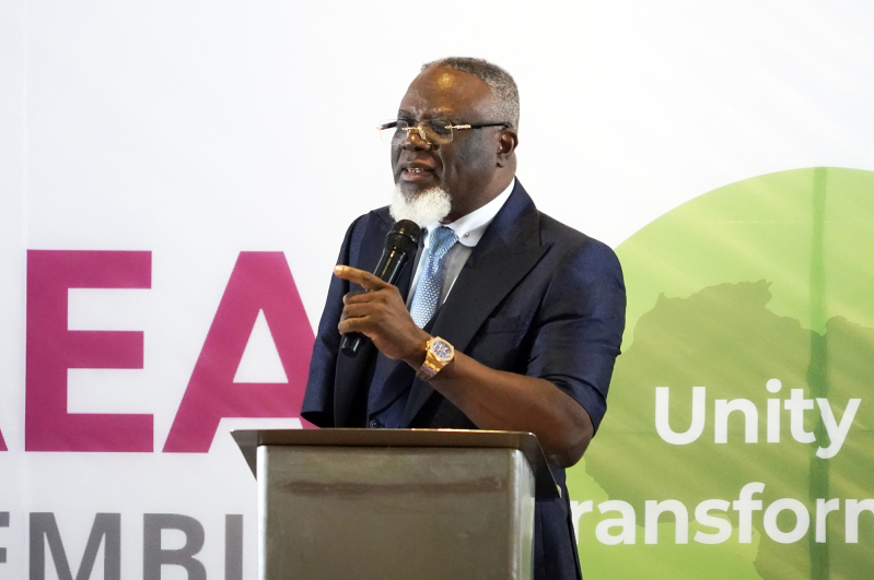 Dr. Daniel Kawata speaks during the 13th General Assembly of the Association of Evangelicals in Africa in Nairobi, Kenya