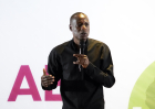 Rev. David Ewagata speaks at the AEA General Assembly in Nairobi on May 23