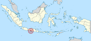 Location of Special Region of Yogyakarta, Java, Indonesia.