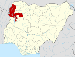 Location of Kebbi state in Nigeria.