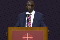 Presiding bishop of the African Inland Church James Lagos Alexander