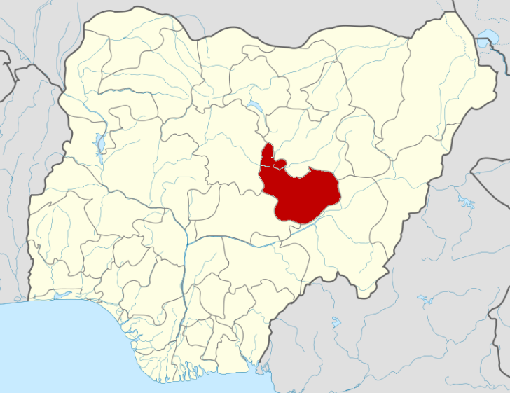 Location of Plateau state in Nigeria.