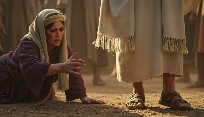 Woman Touching Jesus Hem