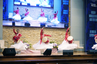 A Korean performing arts group presents a worship performance with traditional dance and drumming during the opening ceremony of the Asia Evangelical Leadership Forum in Seoul 3