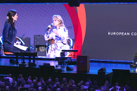 Päivi Räsänen in interview with Cissie Graham Lynch at European Congress on Evangelism in Berlin, Germany in 2025.
