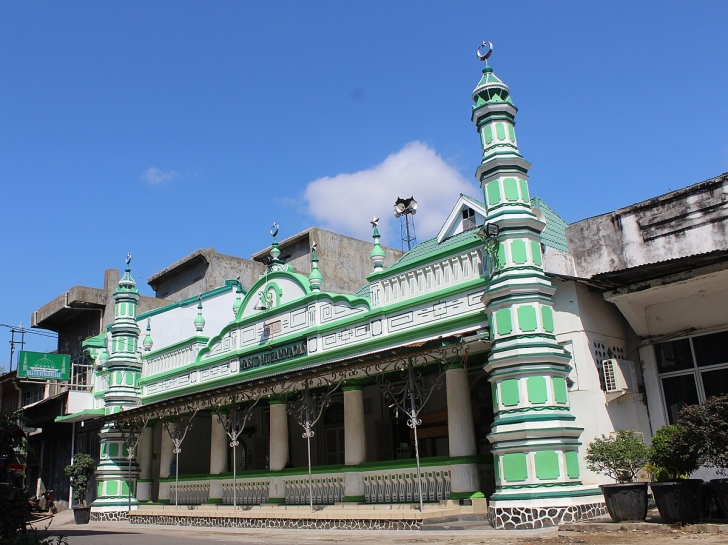 Muhammadan Mosque in Padang, Sumatra, Indonesia.