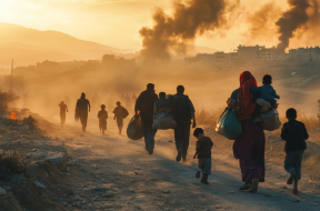 Fleeing Family