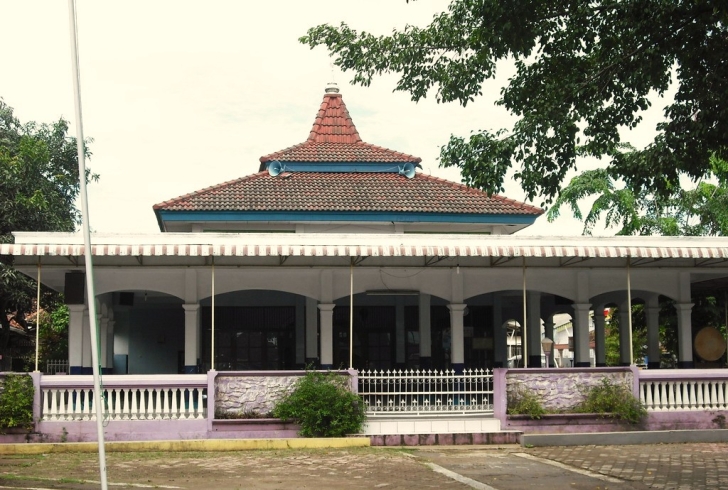 Nurul Huda Mosque in Cidahu, Kuningan, West Java Providence, Indonesia.